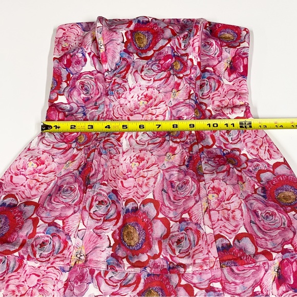 TOPSHOP | Rose Print Lantern Dress - Picture 11 of 13